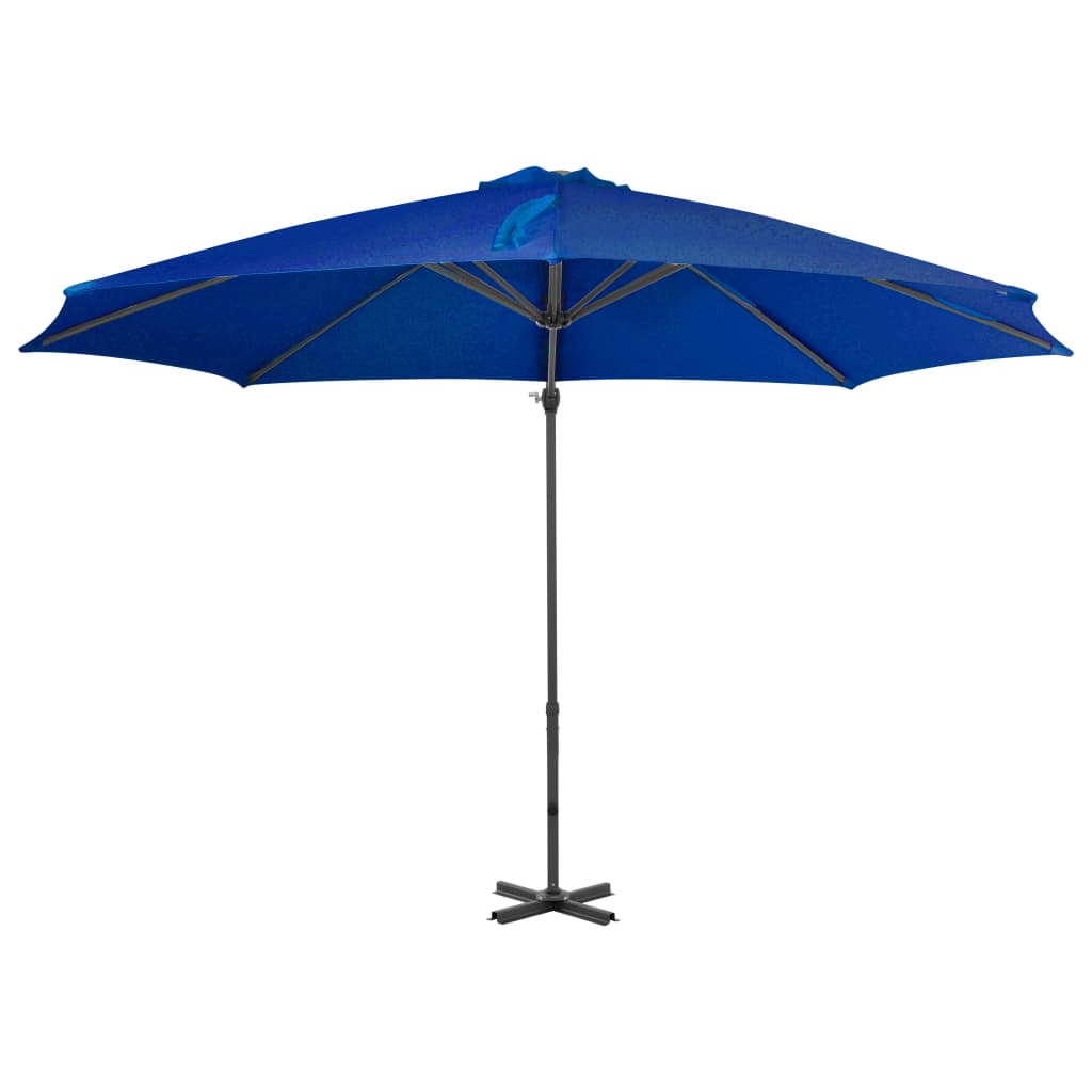 Cantilever Garden Parasol With Aluminium Pole Azure 300 Cm