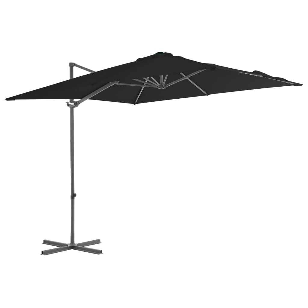 Cantilever Garden Parasol With Steel Pole 300 Cm