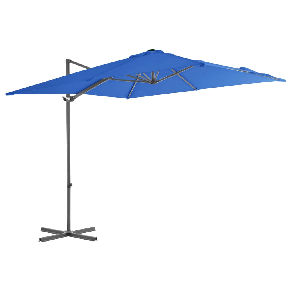 Cantilever Garden Parasol With Steel Pole 300 Cm