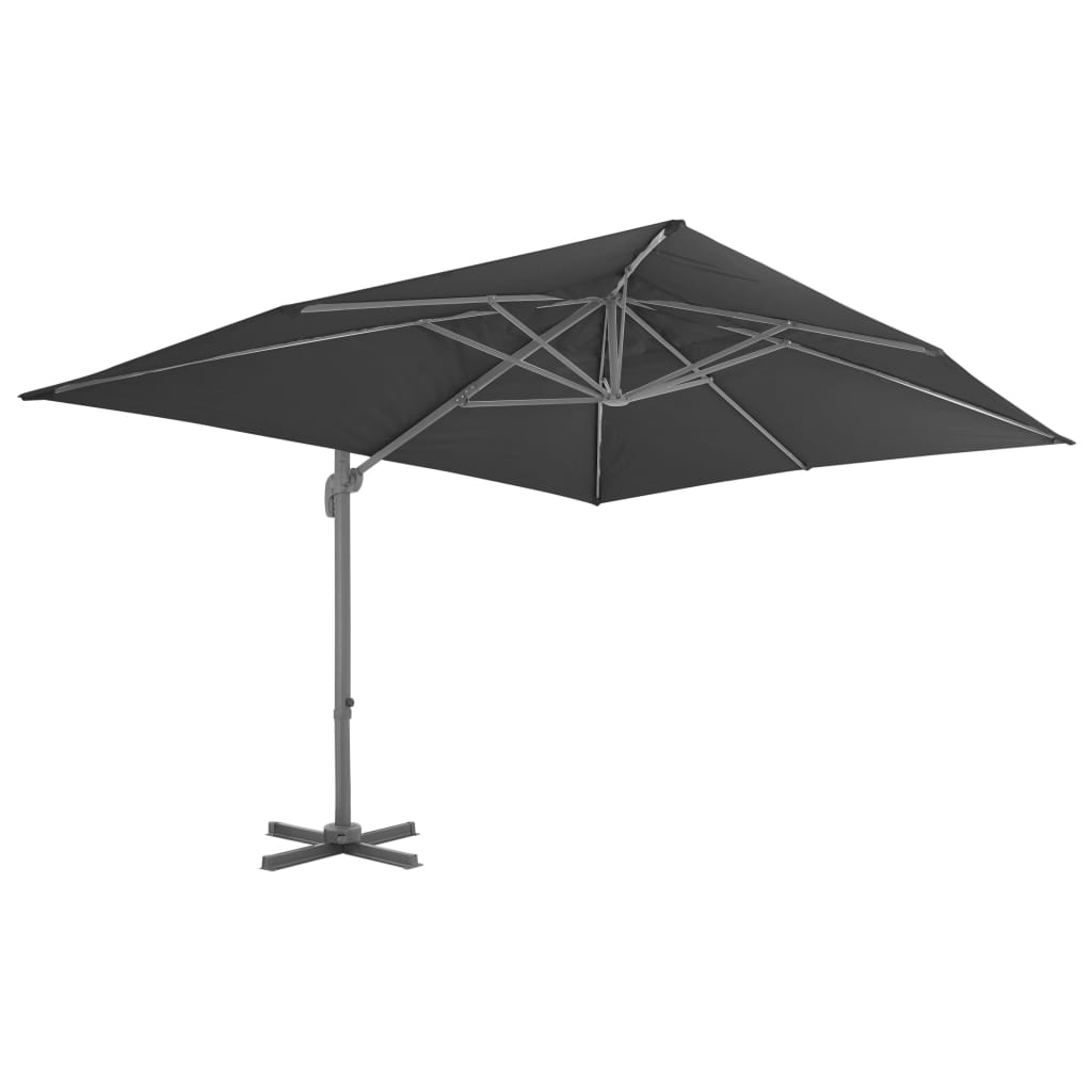 Cantilever Garden Parasol With Aluminium Pole 4X3 M