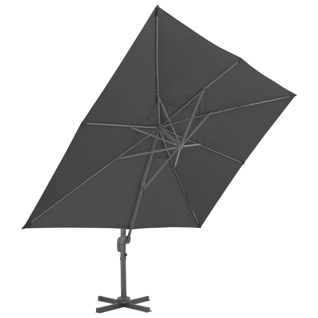 Cantilever Garden Parasol With Aluminium Pole 4X3 M