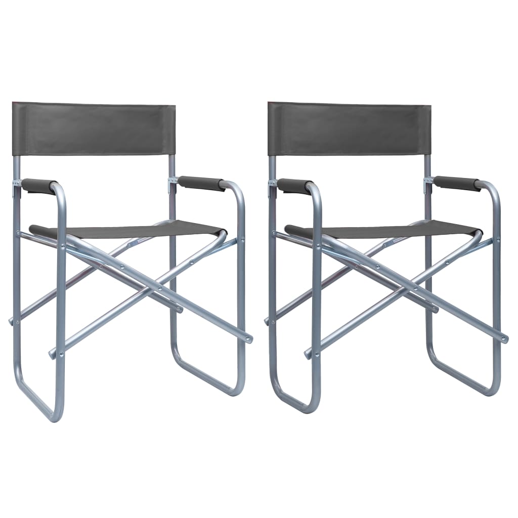 Director's Chairs 2 Pcs Steel