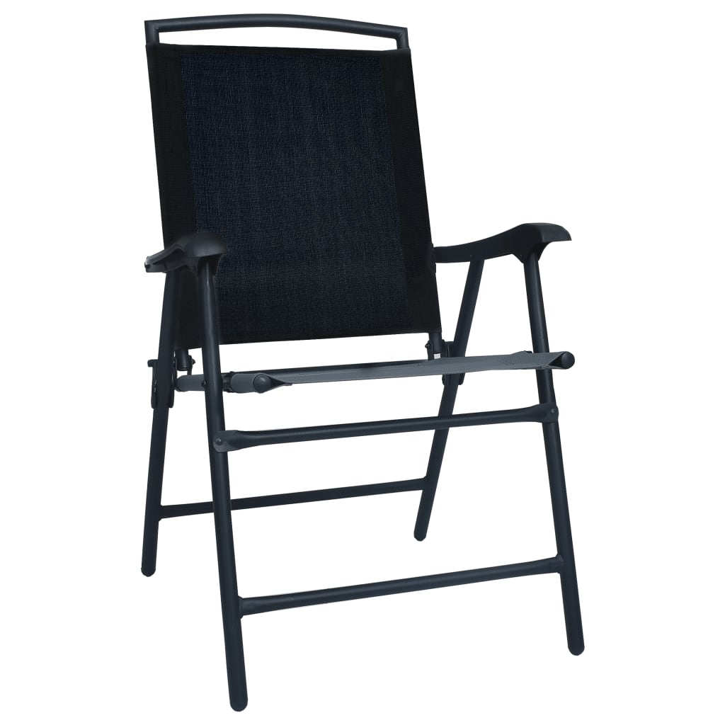 Folding Garden Chairs 2 Pcs Texilene