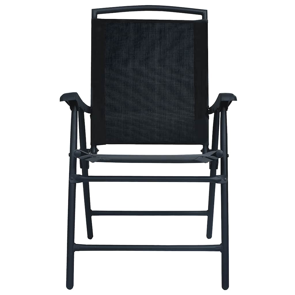 Folding Garden Chairs 2 Pcs Texilene