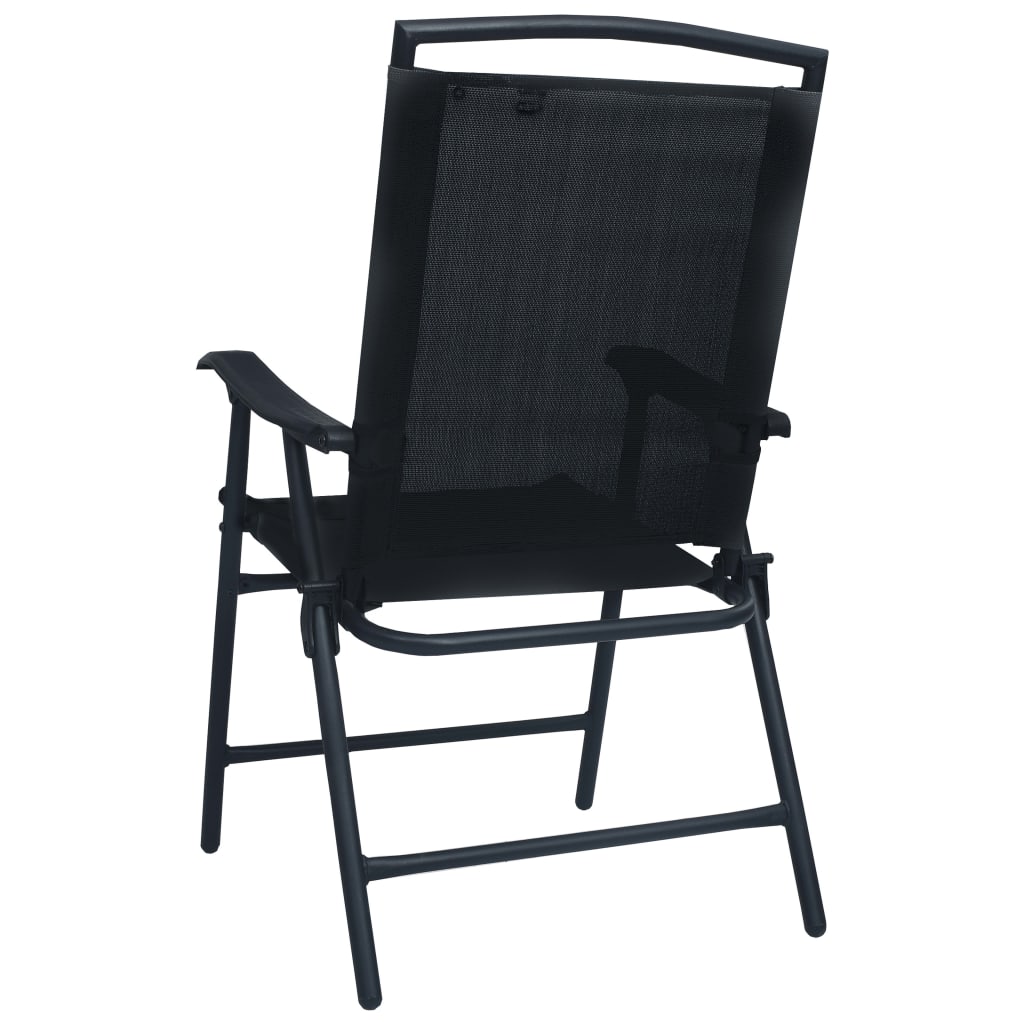 Folding Garden Chairs 2 Pcs Texilene