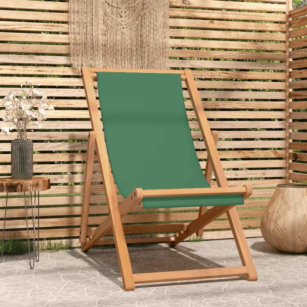 Folding Beach Chair Solid Teak Wood