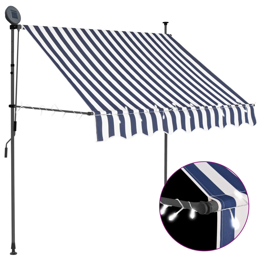 Manual Retractable Awning With Led