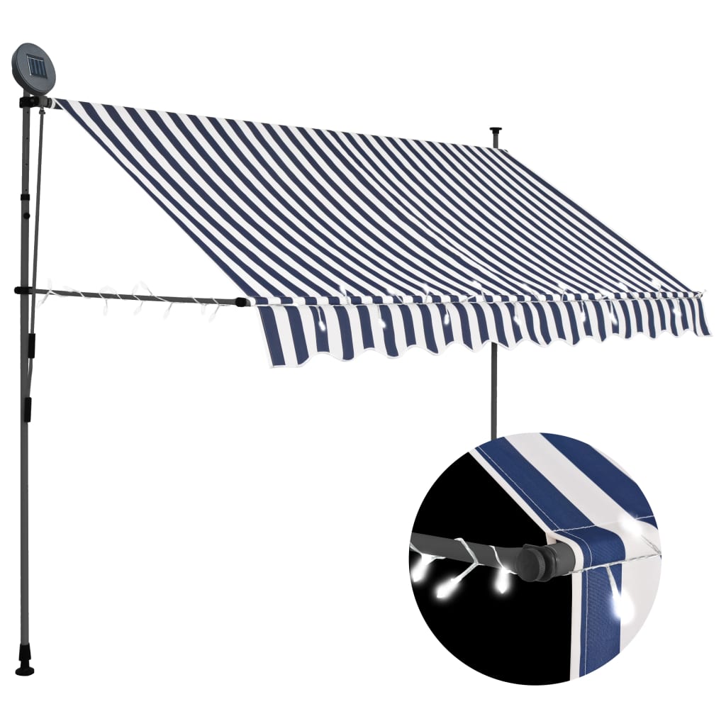 Manual Retractable Awning With Led