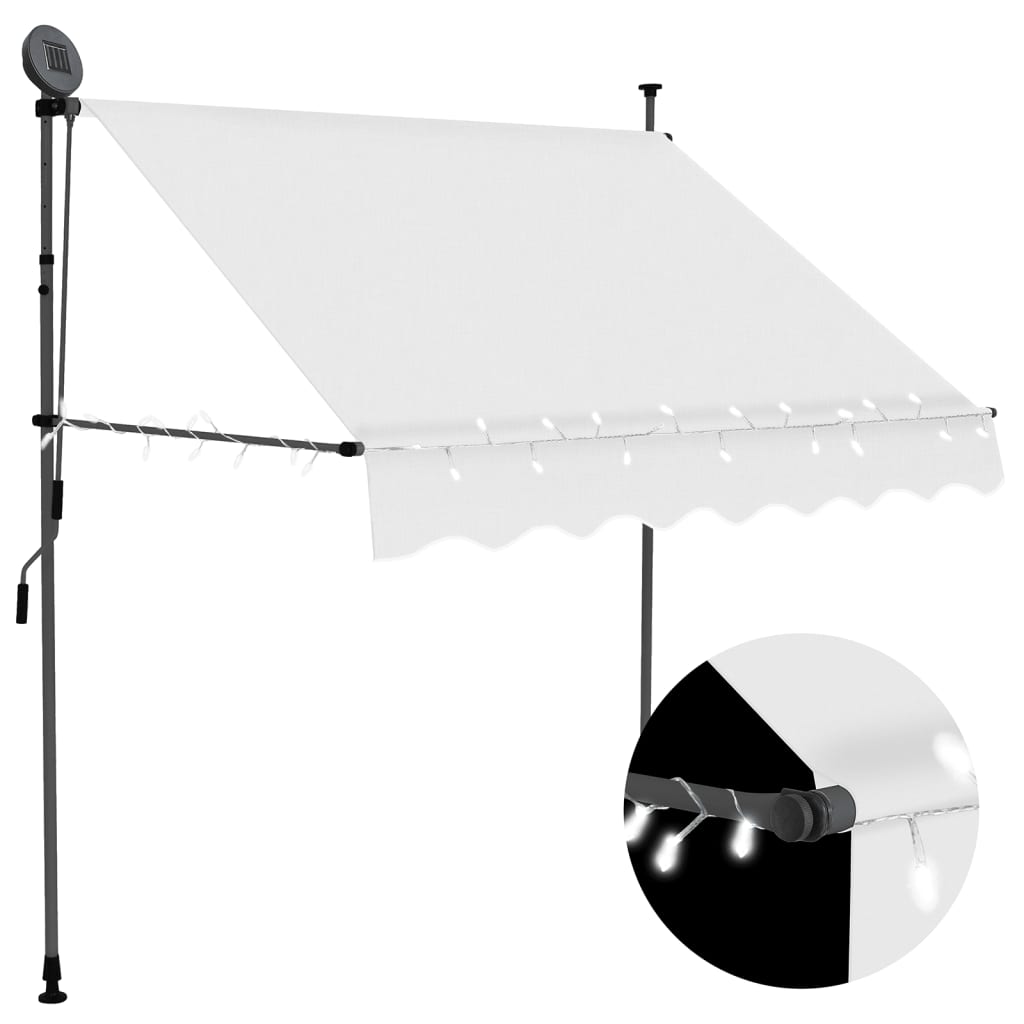 Manual Retractable Awning With Led