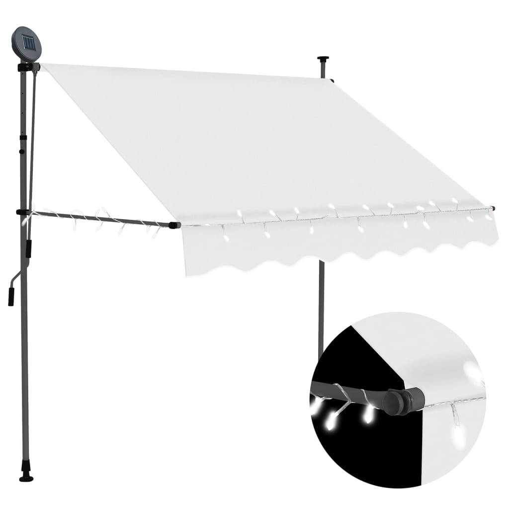 Manual Retractable Awning With Led