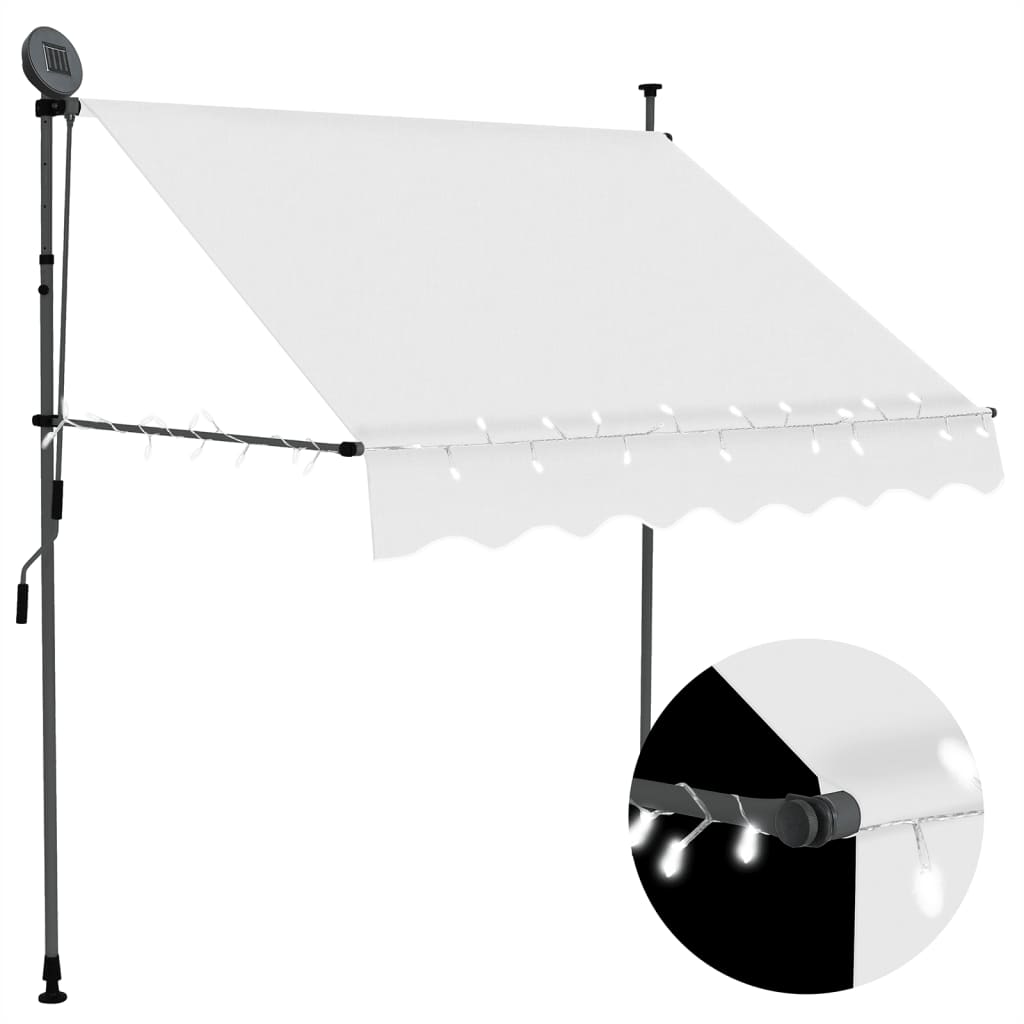 Manual Retractable Awning With Led