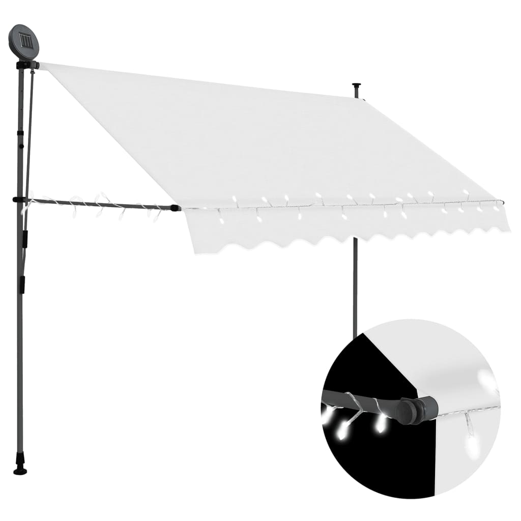 Manual Retractable Awning With Led