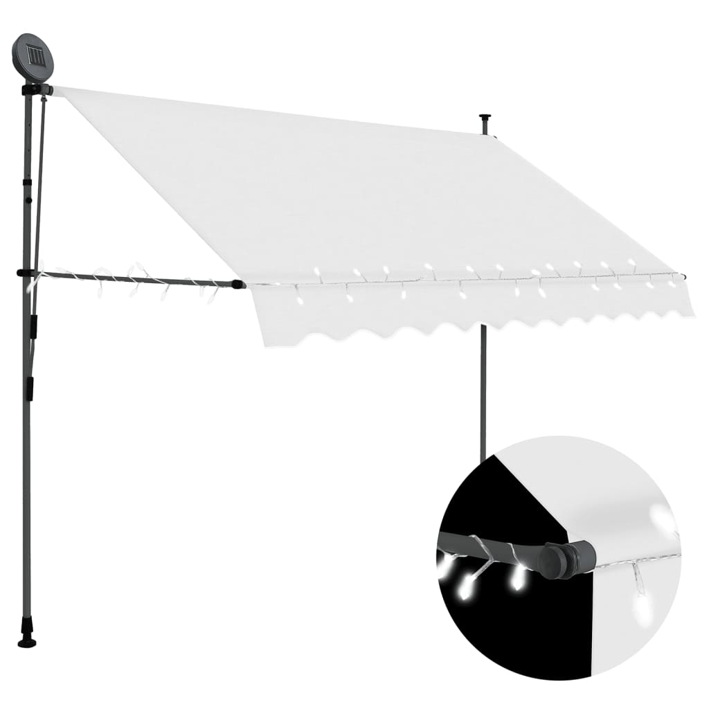Manual Retractable Awning With Led