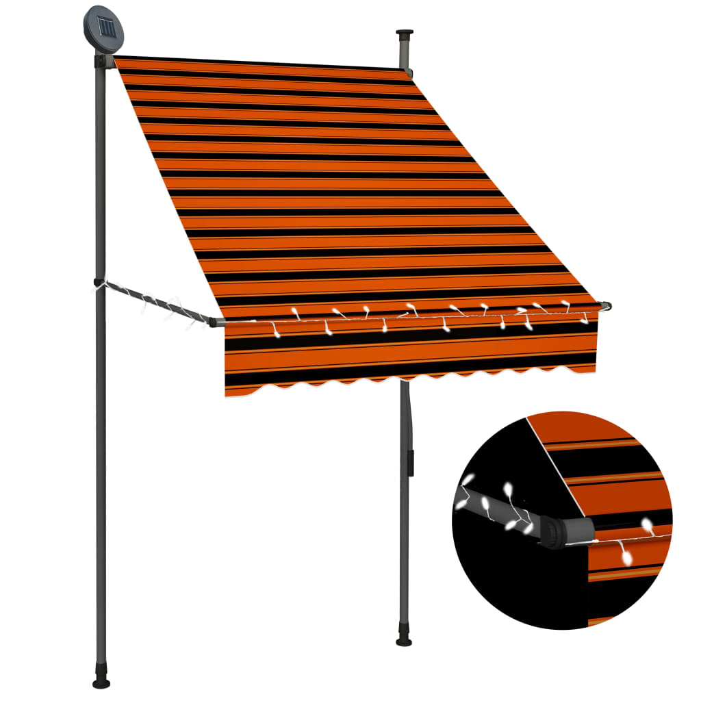 Manual Retractable Awning With Led
