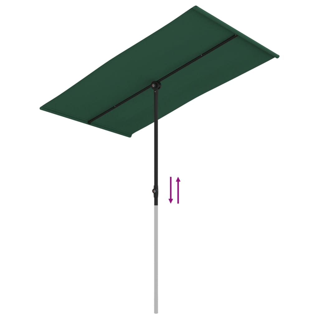 Garden Parasol With Aluminium Pole