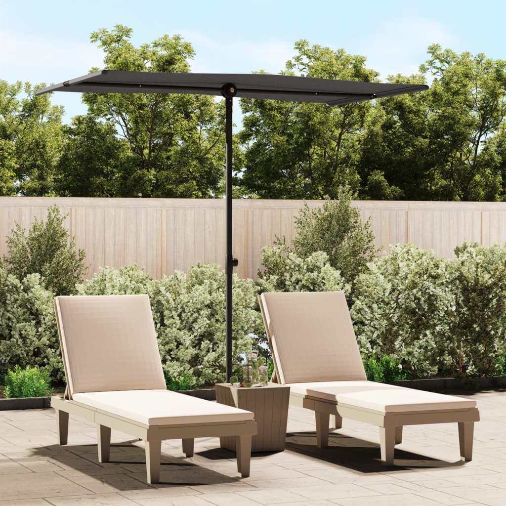 Garden Parasol With Aluminium Pole