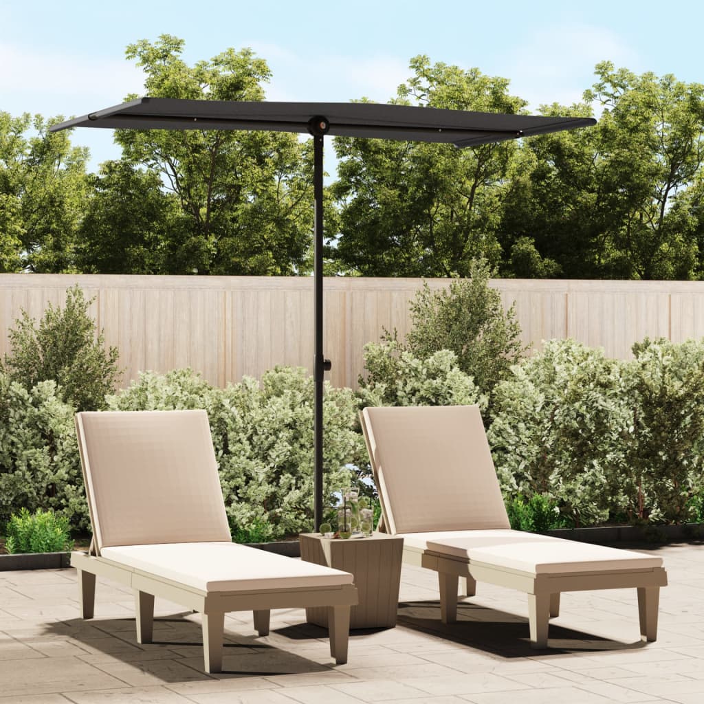 Garden Parasol With Aluminium Pole