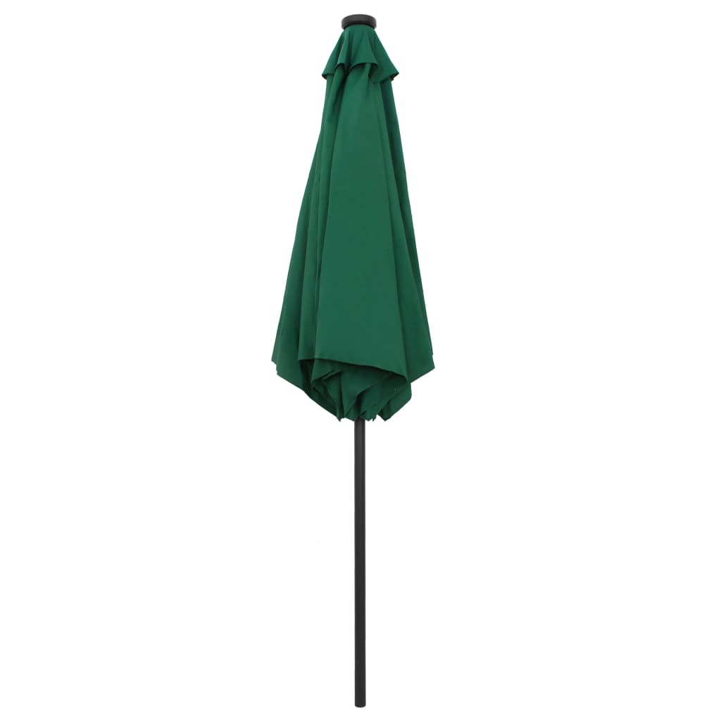 Garden Parasol With Led Lights And Aluminium Pole 270 Cm