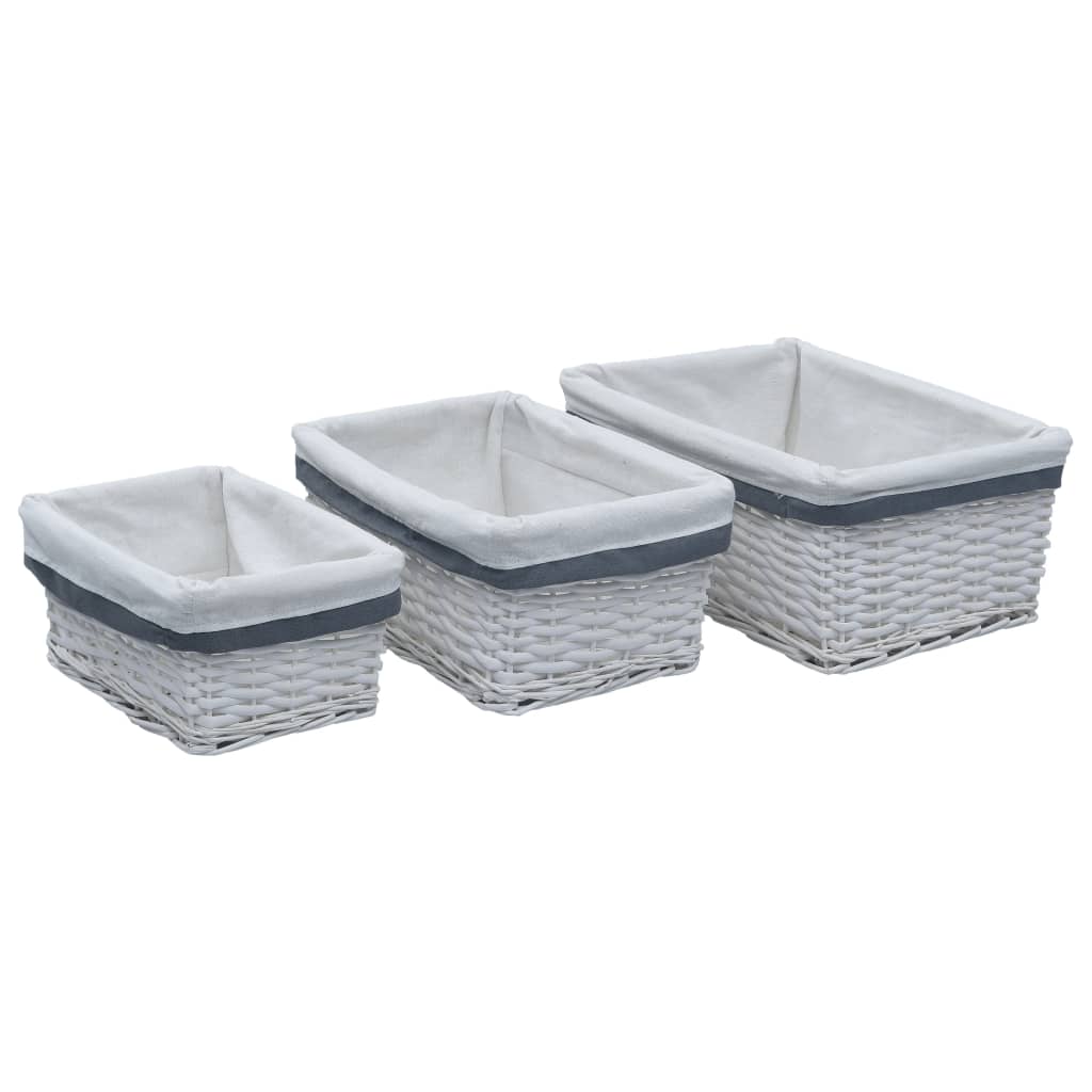 3 Piece Nesting Basket Set Willow