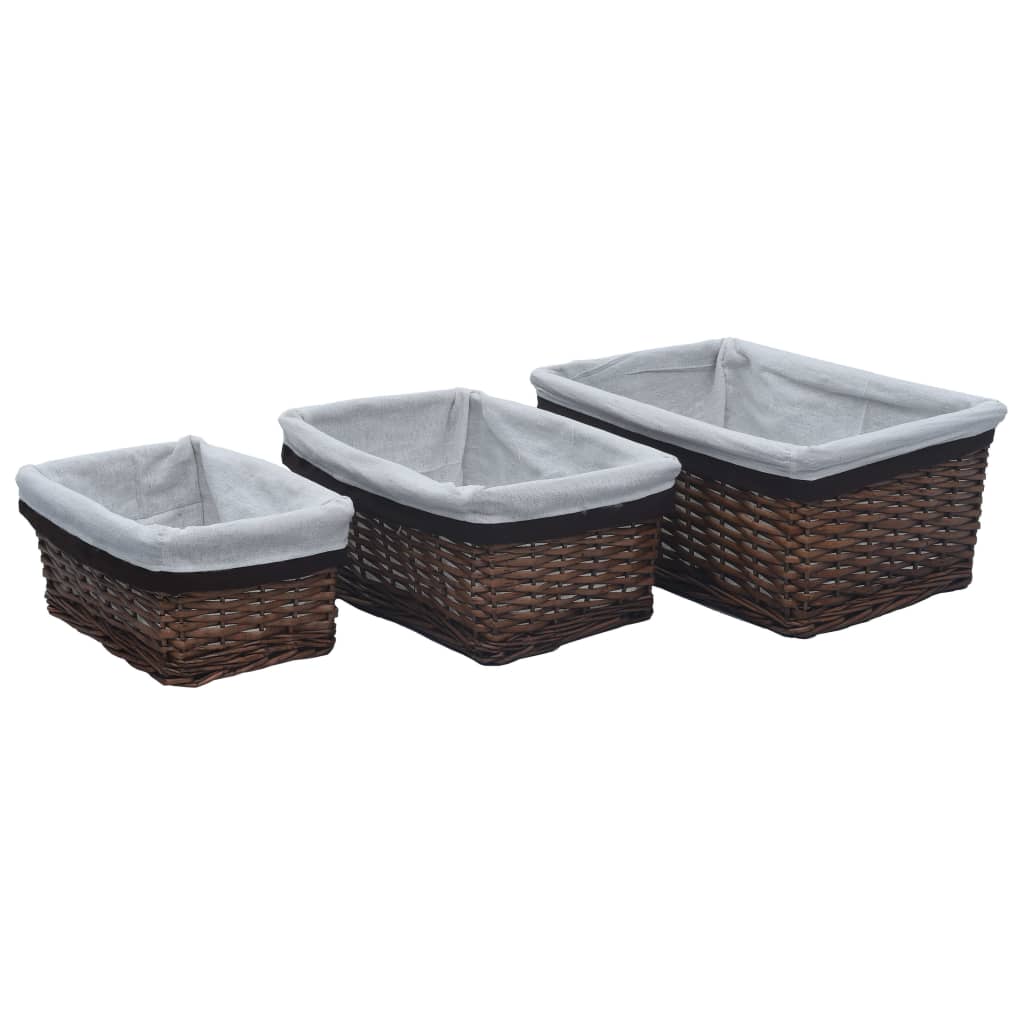3 Piece Nesting Basket Set Willow