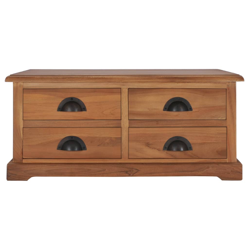 Coffee Table 68X68X30 Cm Solid Teak Wood