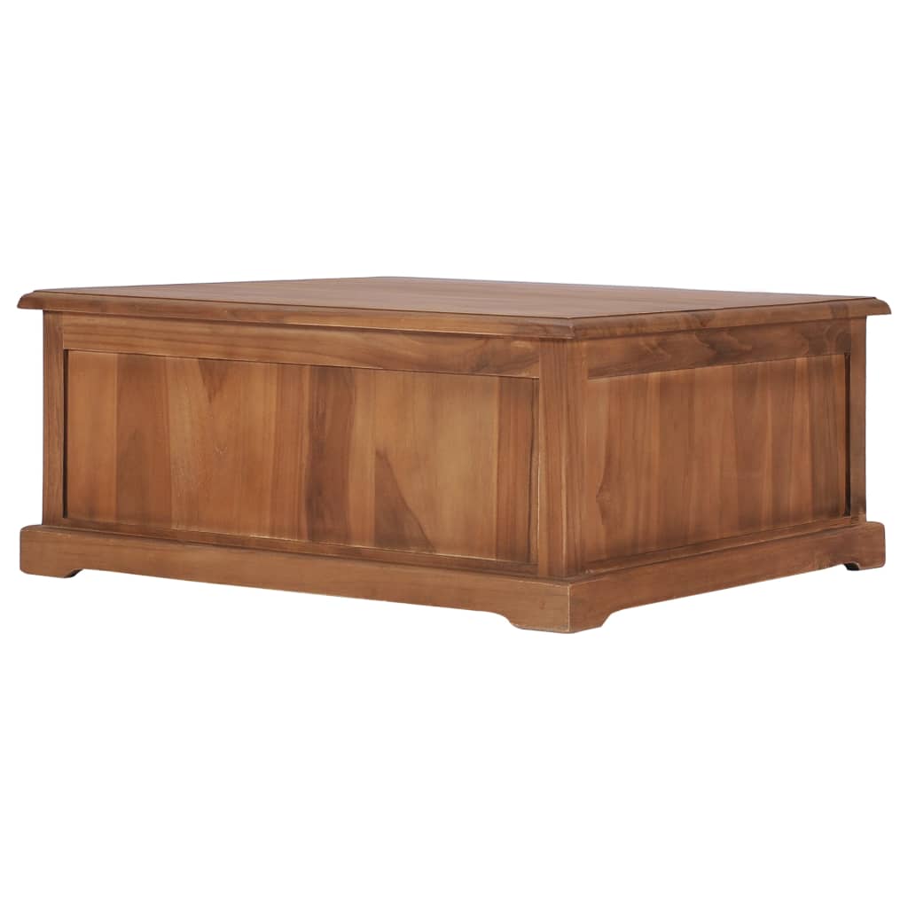 Coffee Table 68X68X30 Cm Solid Teak Wood