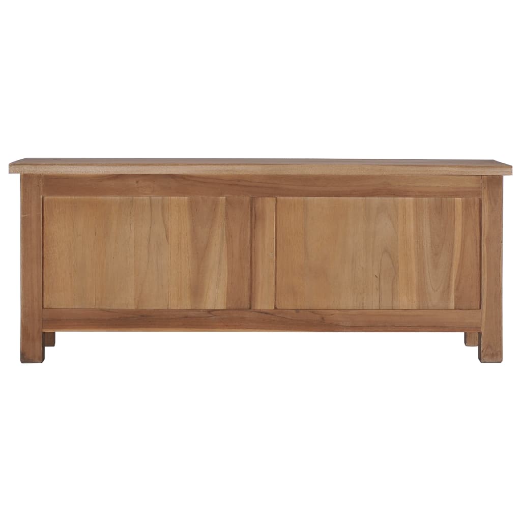 Tv Cabinet 90X30X35 Cm Solid Teak Wood