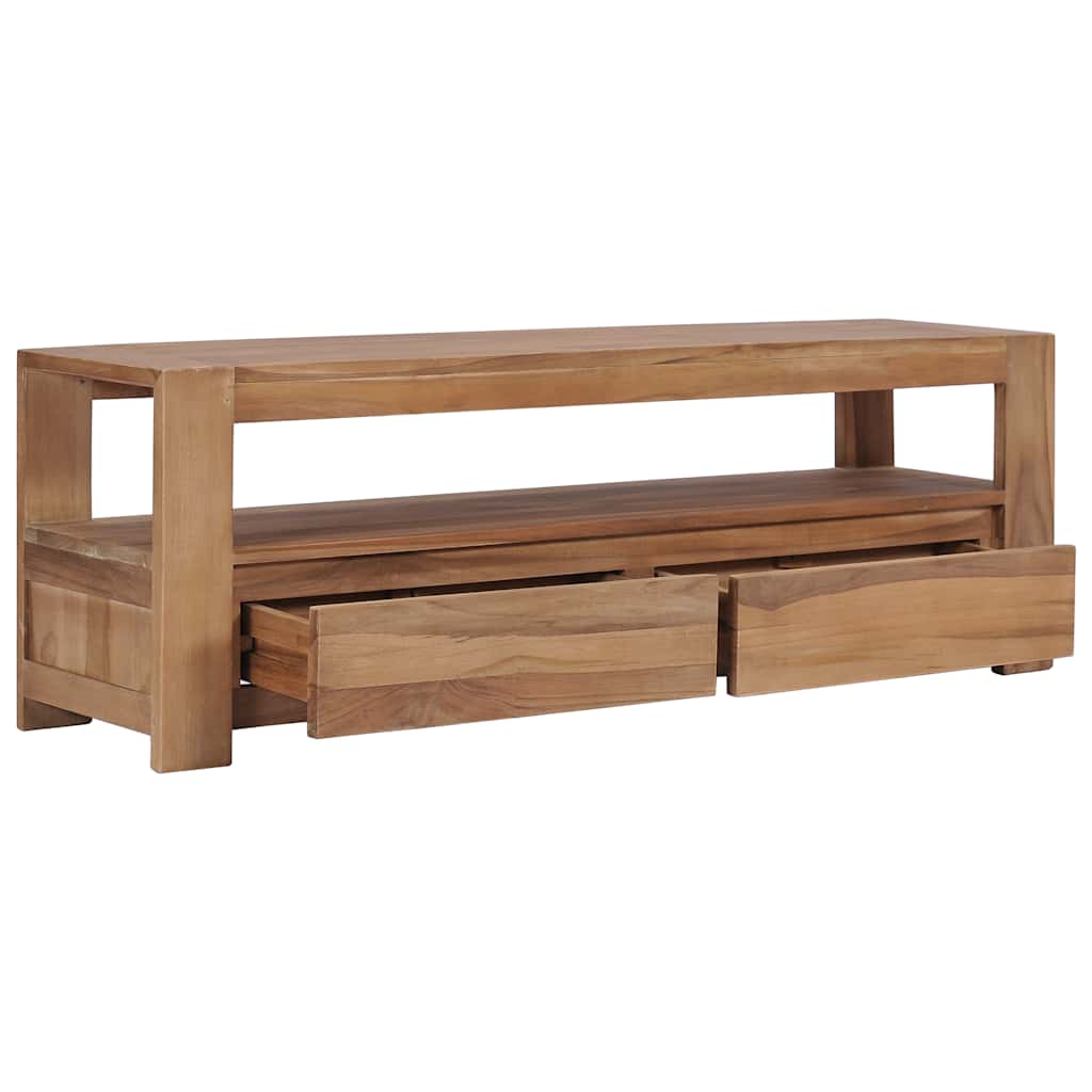 Tv Cabinet 120X30X40 Cm Solid Teak Wood
