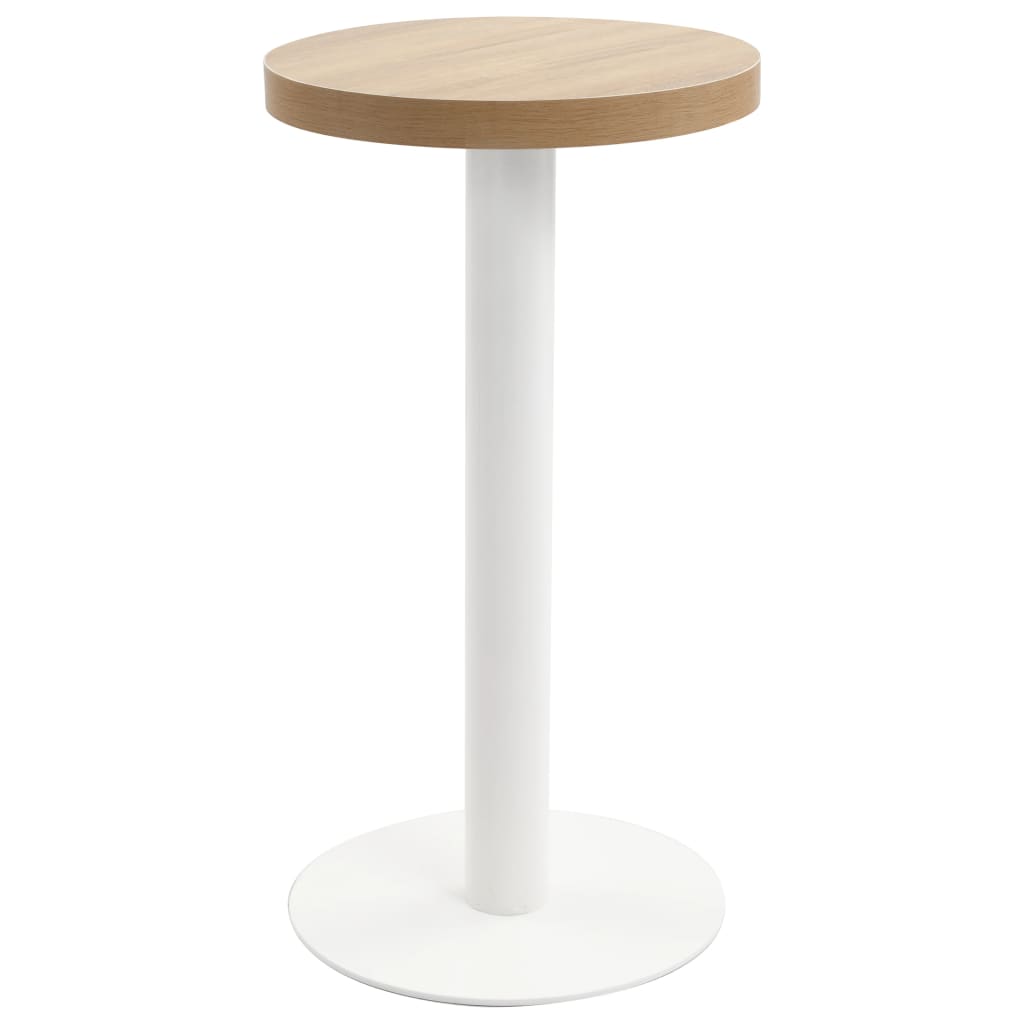 Bistro Table Light Brown 60 Cm Mdf