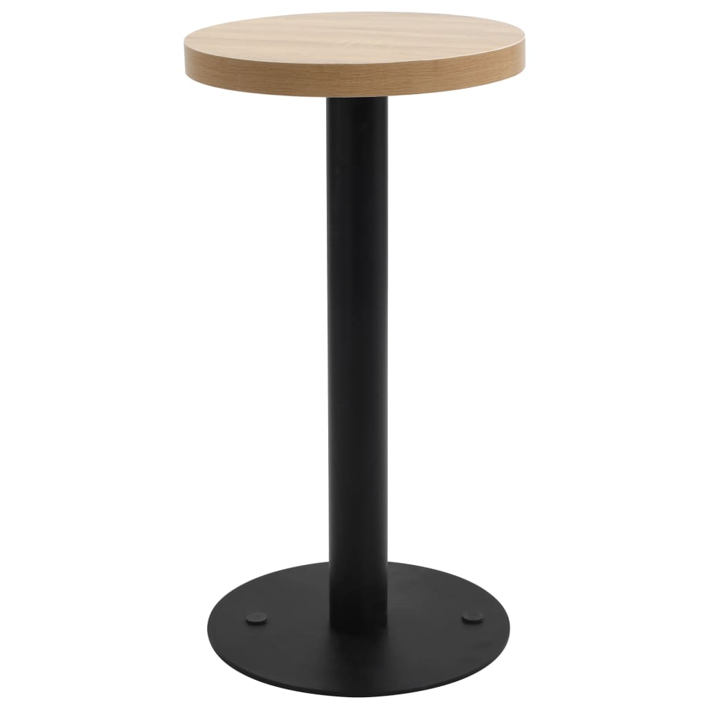 Bistro Table Light Brown 60 Cm Mdf
