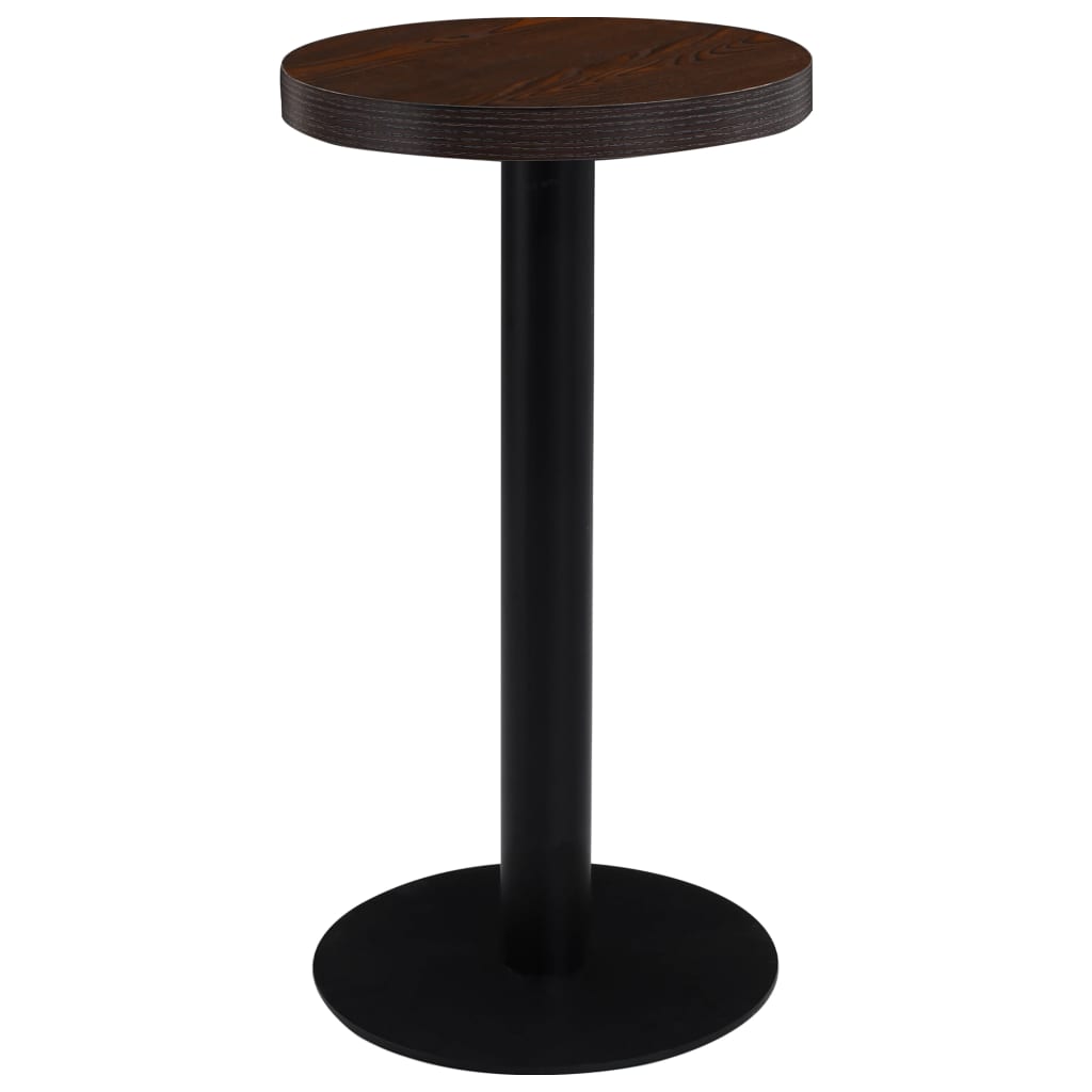 Bistro Table Light Brown 60 Cm Mdf