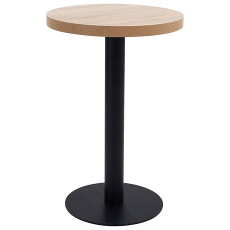 Bistro Table Light Brown 60 Cm Mdf