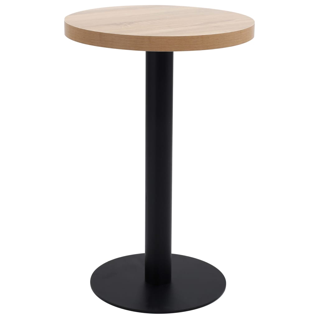 Bistro Table Light Brown 60 Cm Mdf