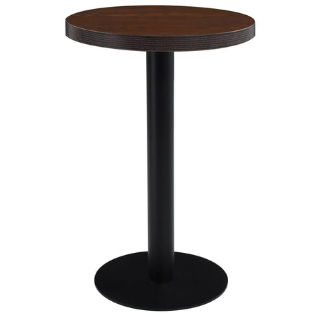 Bistro Table Light Brown 60 Cm Mdf