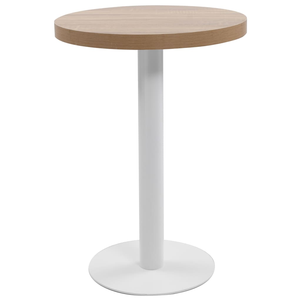 Bistro Table Light Brown 60 Cm Mdf