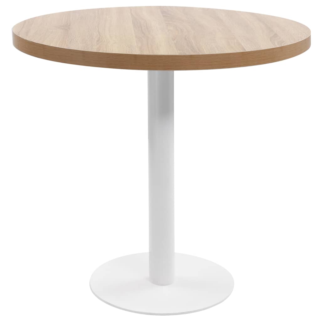 Bistro Table Light Brown 60 Cm Mdf