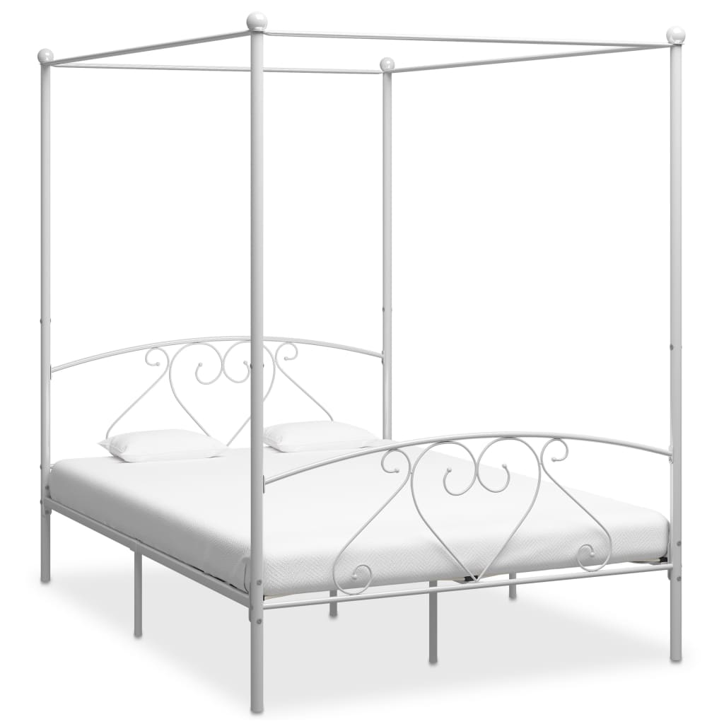 Bed Frame Without Mattress With Canopy Super King Metal
