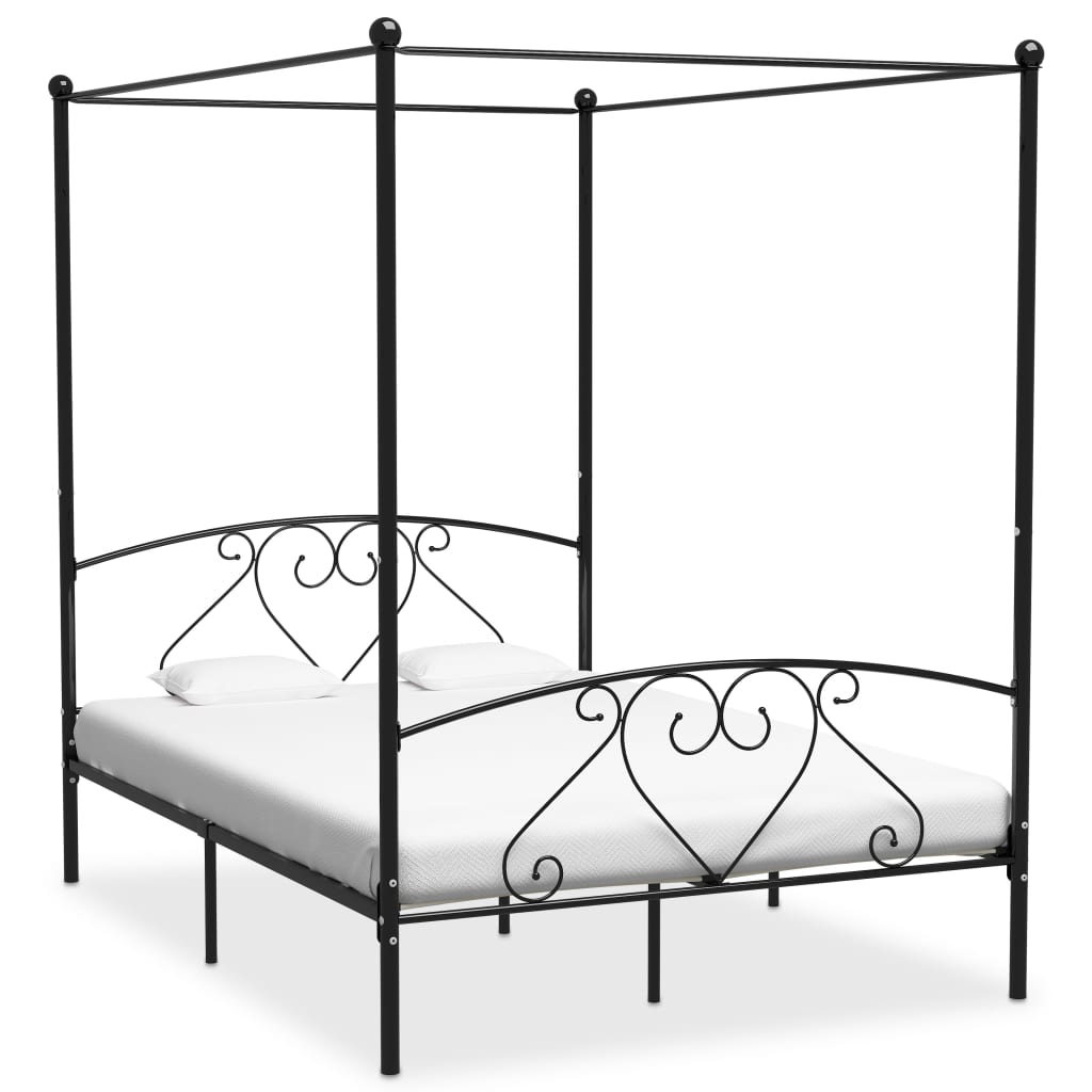 Bed Frame Without Mattress With Canopy Super King Metal