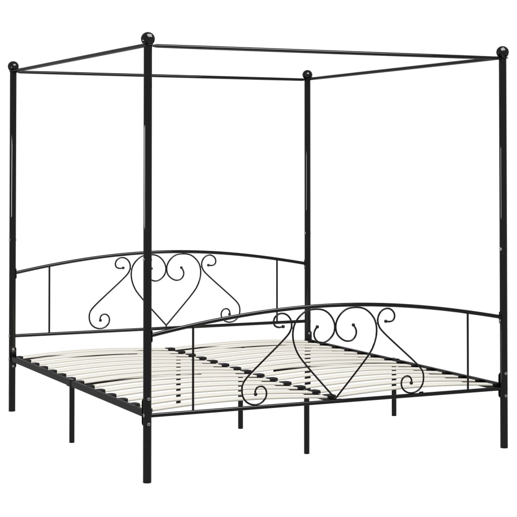Bed Frame Without Mattress With Canopy Super King Metal