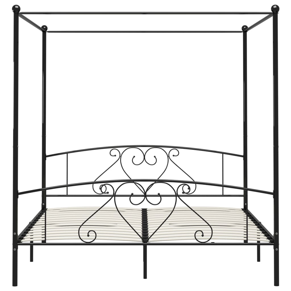 Bed Frame Without Mattress With Canopy Super King Metal