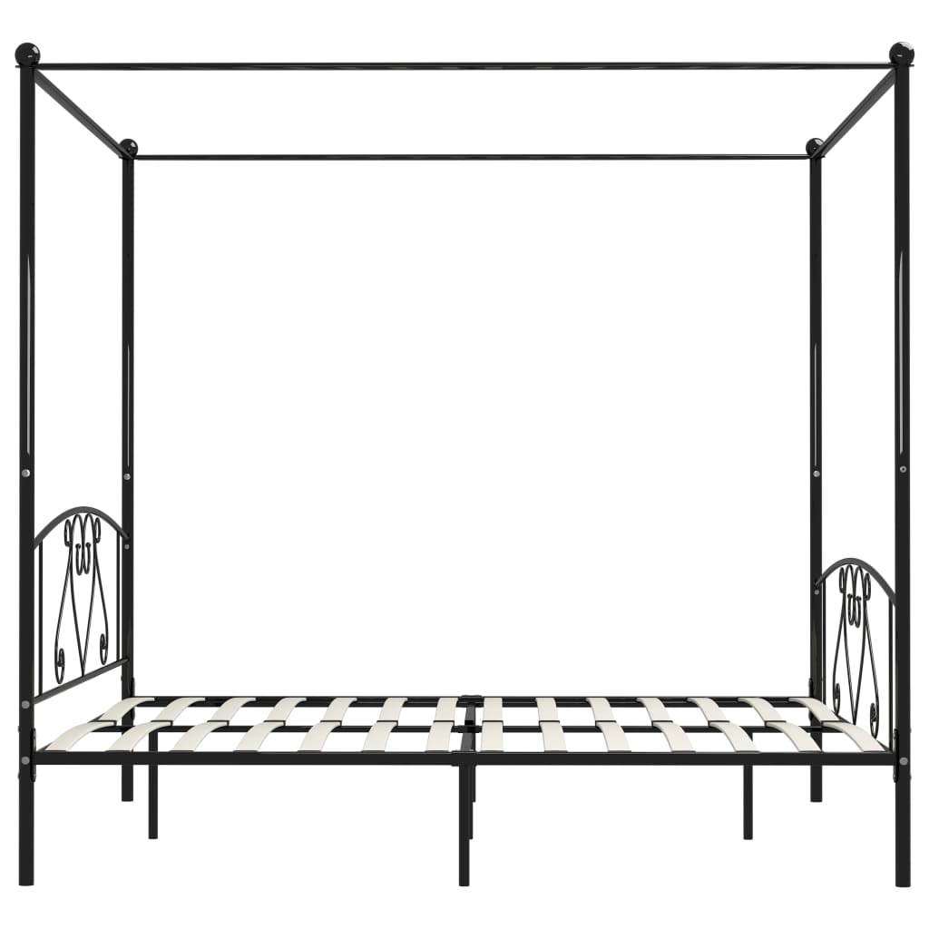 Bed Frame Without Mattress With Canopy Super King Metal