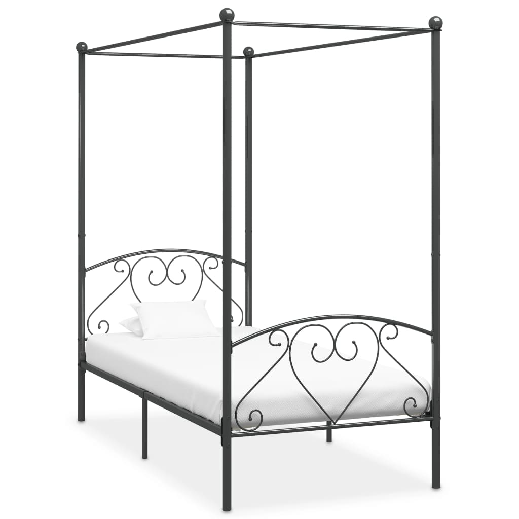 Bed Frame Without Mattress With Canopy Super King Metal