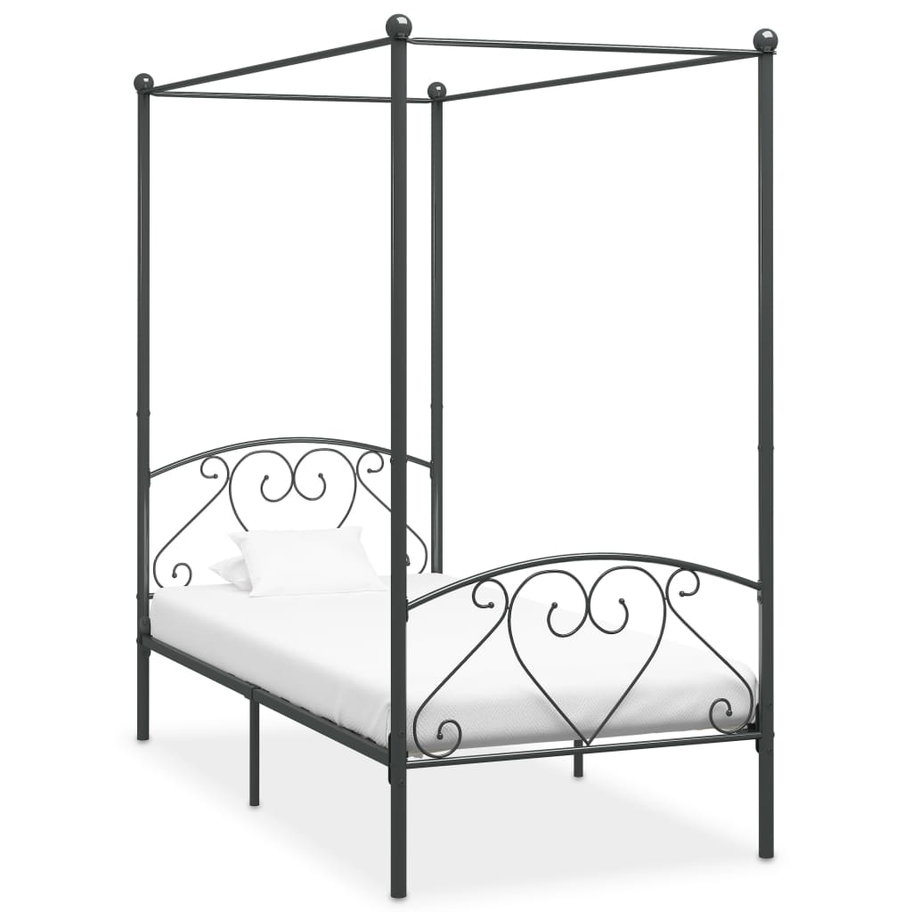 Bed Frame Without Mattress With Canopy Super King Metal
