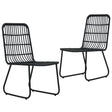 Garden Chairs 2 Pcs Poly Rattan