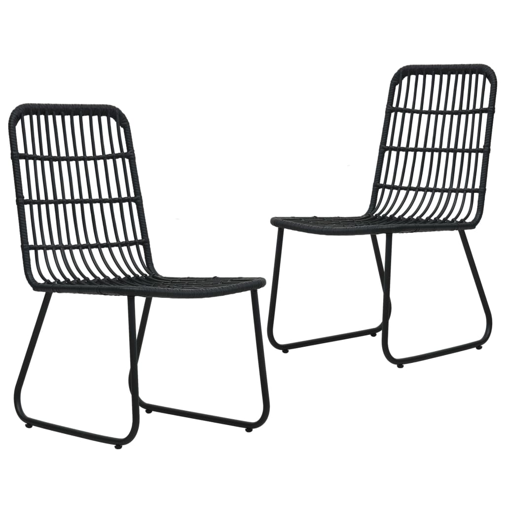 Garden Chairs 2 Pcs Poly Rattan