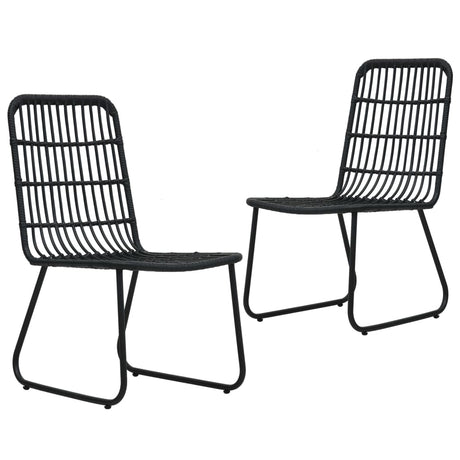 Garden Chairs 2 Pcs Poly Rattan