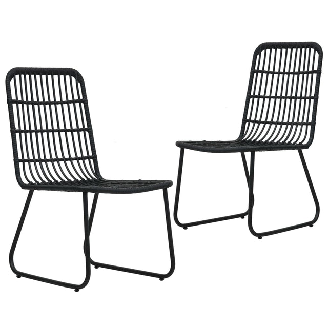 Garden Chairs 2 Pcs Poly Rattan