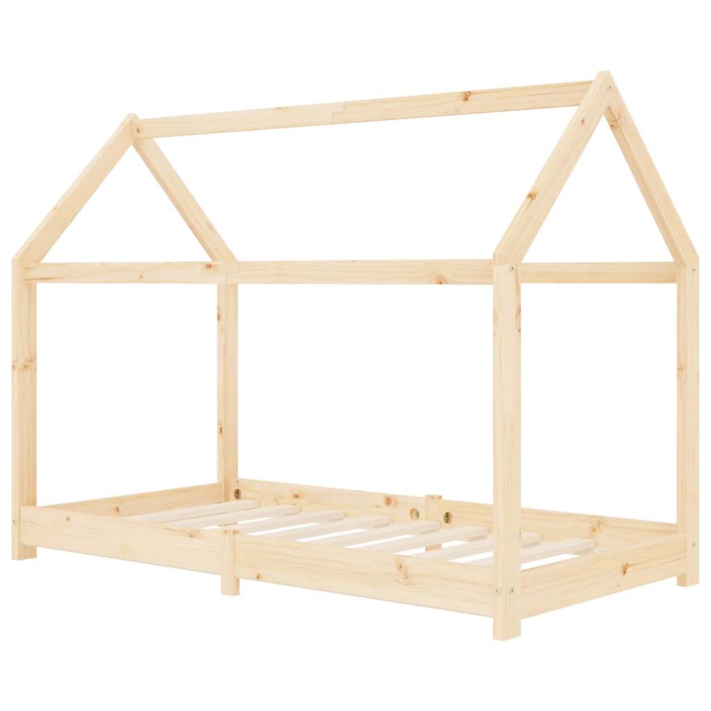 Kids Bed Frame Solid Pine Wood
