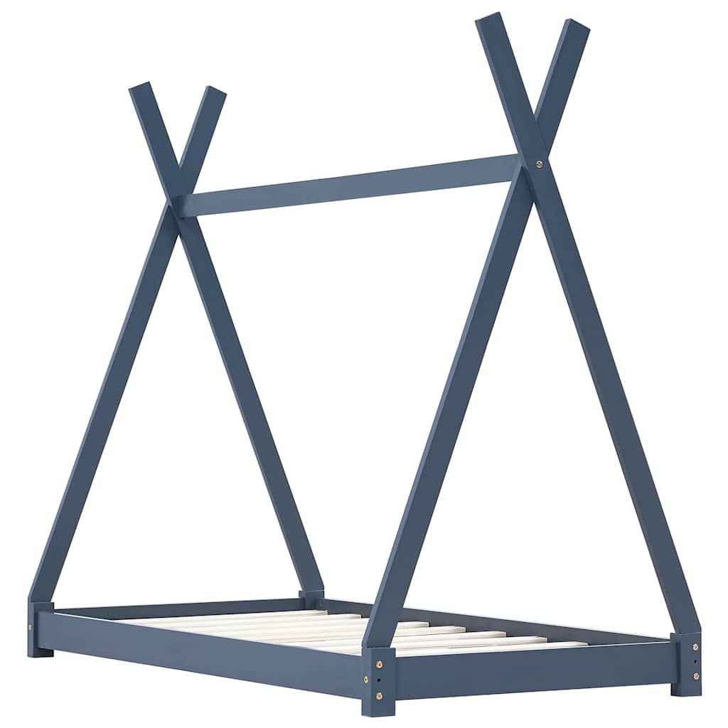 Kids Bed Frame Solid Pine Wood