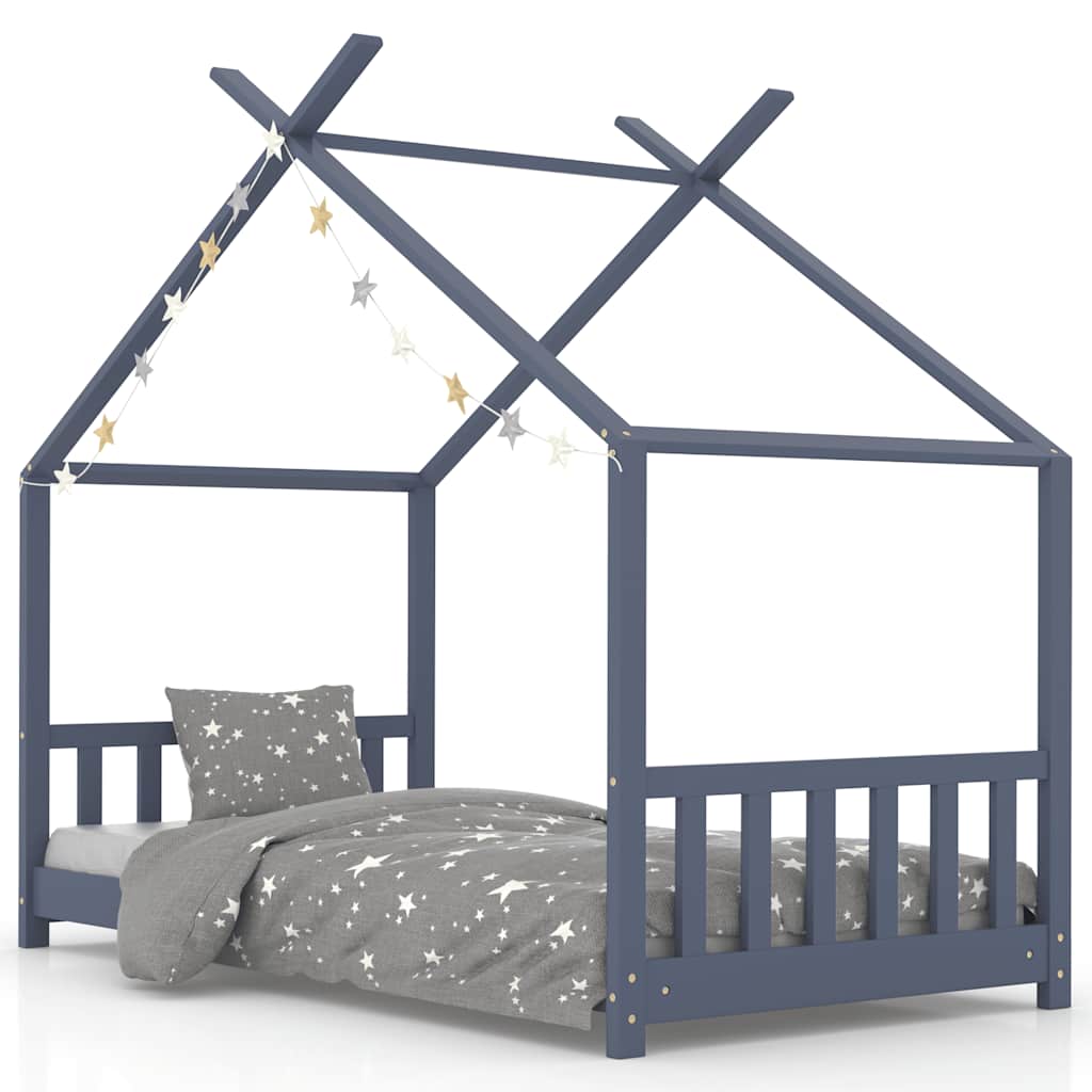 Kids Bed Frame Solid Pine Wood